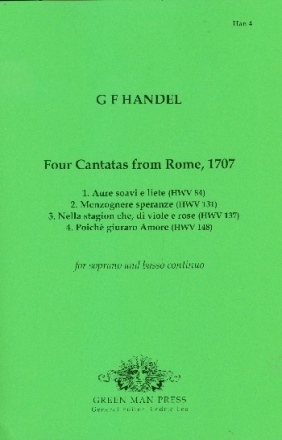 4 cantatas from Rome, 1707 for soprano and bc
