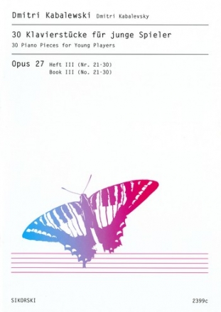 30 Klavierstcke fr junge Klavierspieler op.27 Band 3 (Nr.21-30) fr Klavier