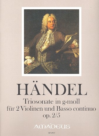 Triosonate g-Moll op.2,5 fr 2 Violinen und Bc Stimmen