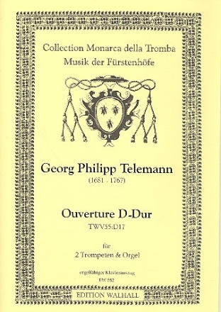 Ouverture D-Dur TWV55:D17 fr 2 Trompeten und Orgel,  Stimmen