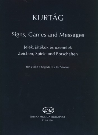 Zeichen, Spiele und Botschaften fr Violine