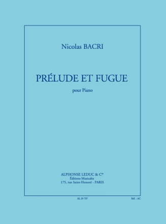 Prlude et fugue pour piano