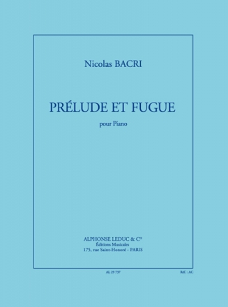 Prlude et fugue pour piano