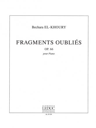 Fragments oublis op.66 pour piano