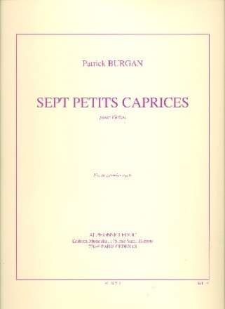 7 petits caprices . pour violon