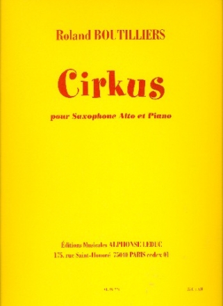 Cirkus pour saxophone alto et piano