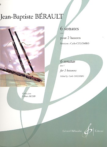 6 sonates op.1 pour 2 bassons, partition Audin, G., ed