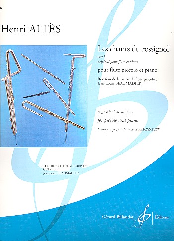Les chants du rossignol op.11 pour flute piccolo et piano