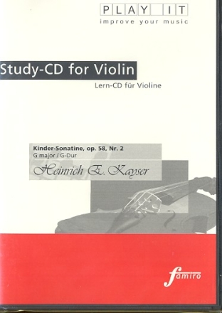 Kinder-Sonatine op.58,2 fr Violine und Klavier Playalong-CD
