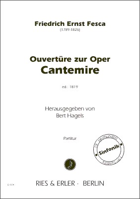 Ouverture zur Oper Cantemire fr Orchester,  Partitur