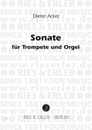 Sonate fr Trompete und Orgel