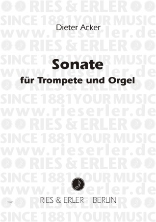 Sonate fr Trompete und Orgel