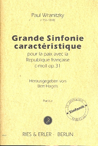 Grande sinfonie caracteristique c-Moll op.31 fr Orchester Partitur