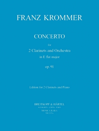 Concerto Es-Dur op.91 für 2 Klarinetten und Orchester für 2 Klarinetten und Klavier