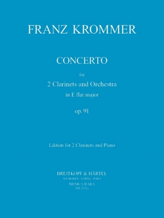 Concerto Es-Dur op.91 fr 2 Klarinetten und Orchester fr 2 Klarinetten und Klavier