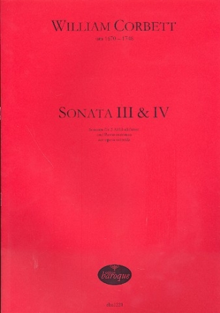 Sonata op.2,3 und op.2,4 fr 2 Altblockflten und Bc