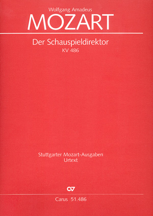 Der Schauspieldirektor KV486 fr Soli (SSTB) und Orchester Partitur