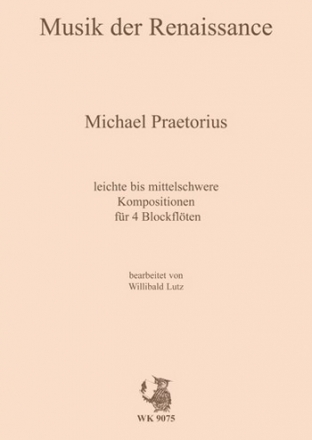 Leichte bis mittelschwere Kompositionen fr 4 Blockflten, Partitur