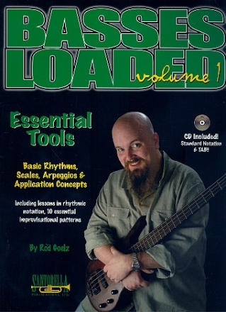 Bass loaded vol.1 (+CD): essential tools for bass guitar basic rhythms, scales, arpeggios, application concepts