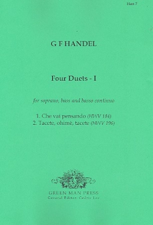 4 Duette Band 1 fr Sopran, Bass und Bc