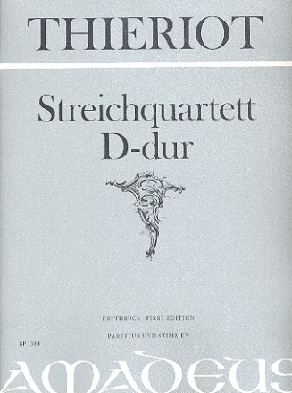 Streichquartett D-Dur Partitur und Stimmen