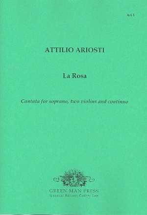 La Rosa for soprano, 2 violins and bc,  parts Cantata
