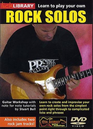 Learn to play Rock Solos DVD-Video Lick Library