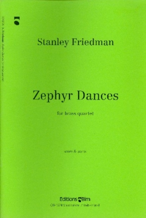 Zephyr dances for brass quartet (hrn, 2trp, pos), score+parts