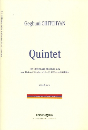 Quintett fr 4 Flten und Altflte in G, Partitur+Stimmen