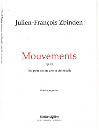 Mouvements op.75 fr Streichtrio, Partitur+Stimmen