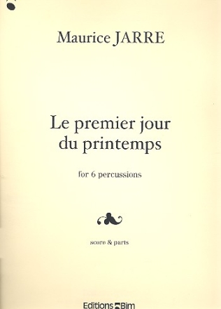 Le premier jour du printemps for 6 percussions, score+parts