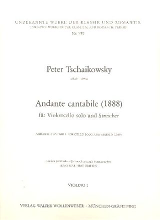 Andante cantabile fr Violoncello und Streicher Violine 1