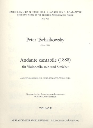 Andante cantabile fr Violoncello und Streicher Violine 2