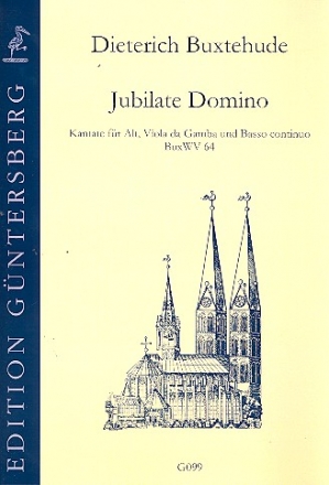 Jubilate Domino BuxWV64 fr Alt, Viola da gamba und Bc Partitur und Stimmen