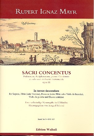 In terras descendam fr Sopran, Flte (Violine), Posaune (Fl/Vadbr), Viola da gamba und Bc Partitur und Stimmen
