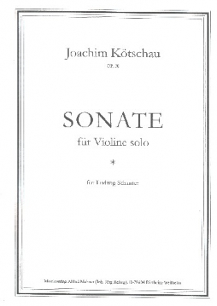 Sonate fr Violine solo op.30