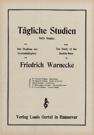 Tgliche Studien fr Kontrabass
