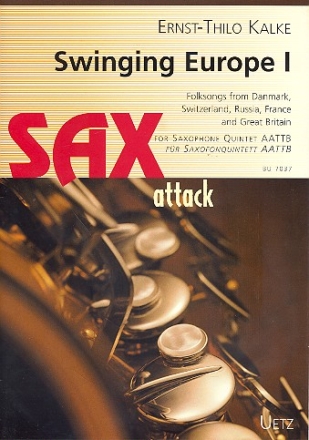 Swinging Europa Band 1 für 5 Saxophone (AATTB) Partitur und Stimmen