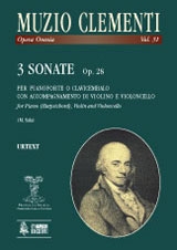 3 Sonaten op.28 fr Violine, Violoncello und Klavier Sala, Massimiliano, Hrsg.