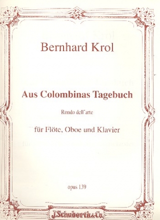 Aus Columbinas Tagebuch fr Flte, Oboe und Klavier Stimmen