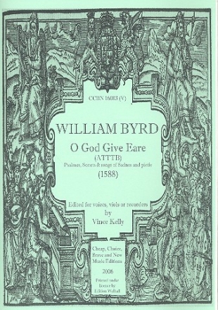 O God give Eare for 5 voices, viols or recorders score and parts