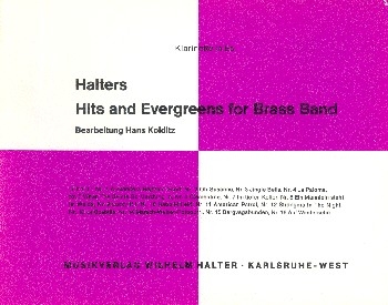 Halters Hits and Evergreens Band 1 fr Blasorchester Klarinette in Es