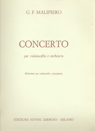 Concerto per violoncello e orchestra  riduzione per violoncello e pianoforte