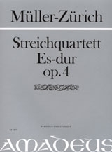 Streichquartett Es-Dur op.4 Partitur und Stimmen