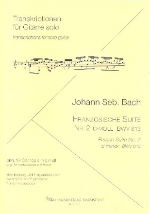Franzsische Suite d-Moll Nr.2 BWV813 fr Gitarre