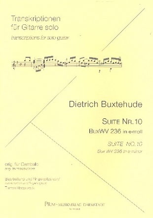 Suite e-Moll Nr.10 BuxWV236 fr Gitarre