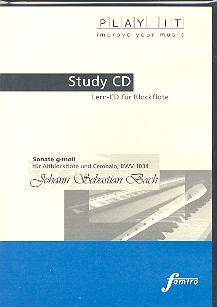 Sonate g-Moll BWV1034 fr Blockflte und Cembalo Playalong-CD
