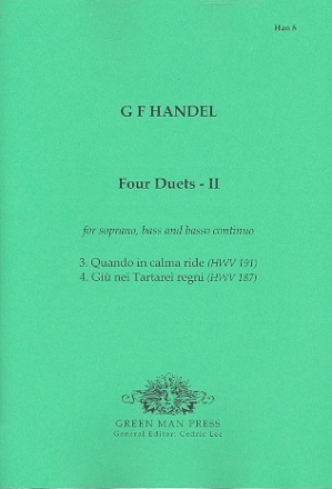 4 Duette Band 2 fr Sopran, Bass und Bc