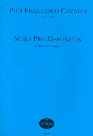 Missa Pro Defunctis fr Chor zu 8 Stimmen Partitur