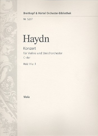 Konzert C-Dur Hob.VIIa:1 fr Violine und Streichorchester Viola